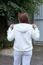 Кофта 26.3016 б Трикотаж двухнитка, колір Молочний, 48(XL), 50(ХХL), 52(3XL) - Зображення 2