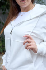 Кофта 26.3016 б Трикотаж двухнитка, колір Молочний, 48(XL), 50(ХХL), 52(3XL) - Зображення 4