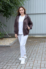 Кофта 26.3016 б Трикотаж двухнитка, колір Темний шоколад, 48(XL), 50(ХХL), 52(3XL) - Зображення 5