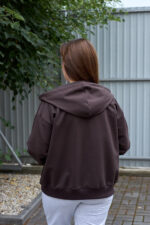 Кофта 26.3016 б Трикотаж двухнитка, колір Темний шоколад, 48(XL), 50(ХХL), 52(3XL) - Зображення 3