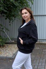 Кофта 26.3016 б Трикотаж двухнитка, колір Чорний, 48(XL), 50(ХХL), 52(3XL) - Зображення 4