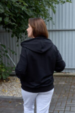 Кофта 26.3016 б Трикотаж двухнитка, колір Чорний, 48(XL), 50(ХХL), 52(3XL) - Зображення 3