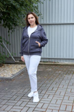 Кофта 26.3016 б Трикотаж двухнитка, колір Графіт, 48(XL), 50(ХХL), 52(3XL)