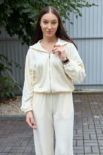 Костюм 26.3001 н Велюр котон, колір Ніжно лимонний , 40(XS), 42(S), 44(М) - Зображення 6