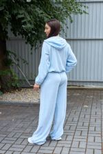 Костюм 26.3001 н Велюр котон, колір Небесний, 40(XS), 42(S), 44(М) - Зображення 2