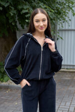 Костюм 26.3001 н Велюр котон, колір Чорний, 40(XS), 42(S), 44(М) - Зображення 6