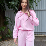 Костюм 26.3001 н Велюр котон, колір Рожевий, 40(XS), 42(S), 44(М)