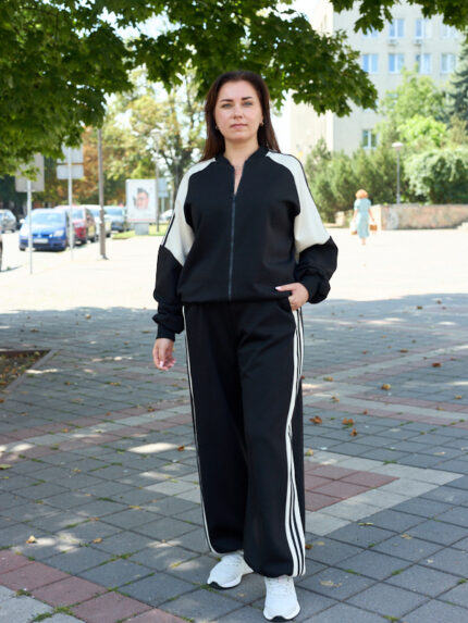 Костюм 26.2965 б Дабл фейс, колір Чорний, 48(XL), 50(ХХL)