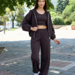 Костюм 26.3020 н Трикотаж петля, колір Темний шоколад, 40(XS), 42(S), 44(М)