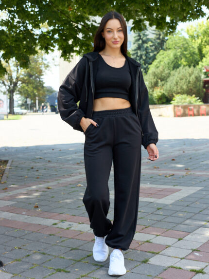 Костюм 26.3020 н Трикотаж петля, колір Чорний, 40(XS), 42(S), 44(М)