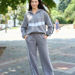 Костюм 26.3022 н Трикотаж петля, колір Темно сірий, 40(XS), 42(S), 44(М)
