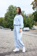 Костюм 26.3030 н Трикотаж двухнитка, колір Небесний, 40(XS), 42(S), 44(М) - Зображення 4