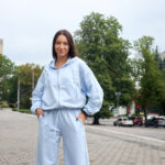 Костюм 26.3030 н Трикотаж двухнитка, колір Небесний, 40(XS), 42(S), 44(М)