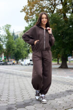 Костюм 26.3030 н Трикотаж двухнитка, колір Темний шоколад, 40(XS), 42(S), 44(М)
