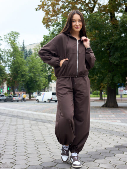 Костюм 26.3030 н Трикотаж двухнитка, колір Темний шоколад, 40(XS), 42(S), 44(М)