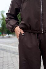 Костюм 26.3030 н Трикотаж двухнитка, колір Темний шоколад, 40(XS), 42(S), 44(М) - Зображення 4